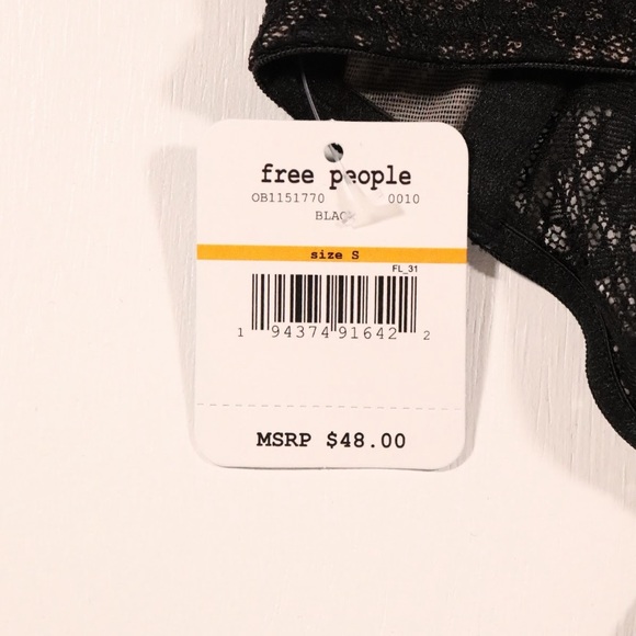 NWT free people Tameeka bra black - Picture 6 of 11